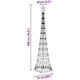 vidaXL LED božićno drvce Topla bijela 138.5 x 138.5 x 399 cm Metal | shoptok.hr
