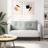  Jastuk za leđa Svijetlo siva 140 x 24 x 50 cm Baršun | shoptok.hr