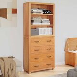  Set namještaja za pohranu 2 kom. Prirodna 80 x 35 x 185 cm | shoptok.hr