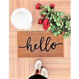 Aberto Design otirač Hello, 70x40 cm, Smeđi Cene