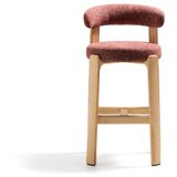 Kave Home Barska stolica od čvrste jeseni boja terakote/u svijetloj prirodnoj boji (visine sjedala 75 cm) Granite – | shoptok.hr