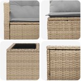  Set sofe 6 kom. Bež i svijetlo siva Poli Rattan i čelik | shoptok.hr
