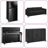vidaXL Pohištveni valjčki 4 kosi z dvigalom 19 x 17,5 x 6 cm jeklo 1000 kg | Shoptok.si
