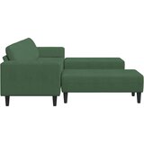  Kavč z blazino Temno zelena 250 x 188 x 76 cm Žametna tkanina, (5000138011) | Shoptok.si