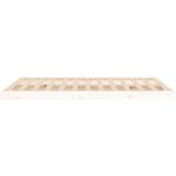  Posteljni okvir bel 135x190 cm trdna borovina, (20727184) | Shoptok.si