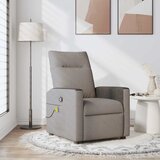 vidaXL Masažni naslanjač taupe blago | Shoptok.si