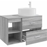  Set namještaja za kupaonicu 2 kom. Siva Sonoma | shoptok.hr