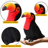 Plišana igračka Tukan 35 cm - crno/crveni | shoptok.hr