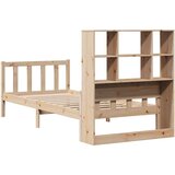 vidaXL Knjižna postelja brez vzmetnice 100x200 cm trdna borovina | Shoptok.si