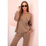 Kesi Włoski Women's set buttercream sweatshirt and pants with elastic fango | Shoptok.si