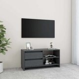 vidaXL TV omarica siva 80x31x39 cm trdna borovina | Shoptok.si