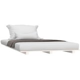  Posteljni okvir bel 100x200 cm trdna borovina, (20726265) | Shoptok.si