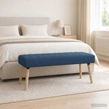  Klupa s utorima Plava 110 x 40 x 46 cm Tkanina | Eponuda.com