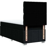 vidaXL Krevet s oprugama i madracem crni 90x200 cm od tkanine | shoptok.hr