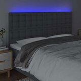  Uzglavlje tamnosivo 180x5x118/128 cm od tkanine | shoptok.hr