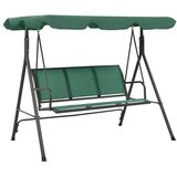  Vrtna gugalna klop zelena 170 cm tekstil in jeklo | Shoptok.si
