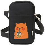  Capybara torba za rame s podesivim remenom, crna, 20 x 14,5 cm | shoptok.hr