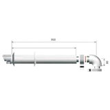 Ariston KOAKSIJALNI KOMPLET DIMOVODA S HOR.POC.EL. FI60/100 KOMP.L1000MM | shoptok.hr