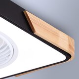  Brilagi-LED prigušiva svetiljka sa ventilatorom LED/30W/230V 3000-6500K crna/hrast + daljinski upravljač | Eponuda.com