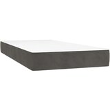 Furnova Vzmetnica z žepkasto vzmetjo temno siva 100x210x20 cm žamet, (21912017) | Shoptok.si