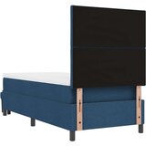 vidaXL vzmetnica s škatlastim dnom z vzmetnico in klopjo modra 100x200 cm tkanina, (22083010) | Shoptok.si