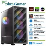PCPLUS Gamer Ryzen 7 5800X 32GB 1TB SSD RTX 5070 12GB Windows 11 Home gaming namizni računalnik | Shoptok.si