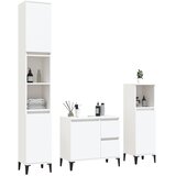  3-dijelni set kupaonskih ormarića bijeli od konstruiranog drva | shoptok.hr