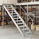 Rešetkasta stepenica 70 x 24 x 7 cm od pocinčanog čelika | shoptok.hr