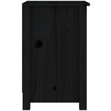  Noćni ormarići 2 kom crni 40x35x55 cm od masivne borovine | shoptok.hr