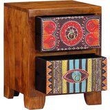 vidaXL Noćni ormarić 35x35x45 cm puno drvo bagrem | shoptok.hr