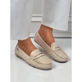 Resti Beige Kallista Women's Loafers - Premium Suede Ecological Leather | ePonuda.com