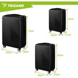 Trizand set kofera 3 u 1 - crni | shoptok.hr