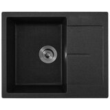 Inter Ceramic Sudopera usadna pravougaona 50x62x21,5 sifon 11cm granit crna+s1 Cene