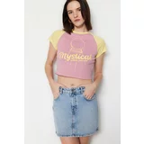 Trendyol T-Shirt - Pink - Slim fit
