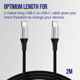 ALLITY kabel AUC-01 USB-C - USB-C 2,0 m 100W ČRNA | Shoptok.si