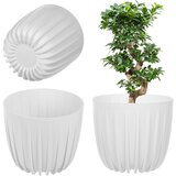 KADAX Cvetlični lonec Pokrov za cvetlični lonec 12,5 cm Okroglo Plastično Stojalo za Rože Belo, (5000350770) | Shoptok.si