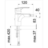 Herz elite baterija za bide crna 00588B | ePonuda.com