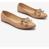 Resti Bright pink women's ballerinas pointed toe with embellishment on the nose Figgda | ePonuda.com