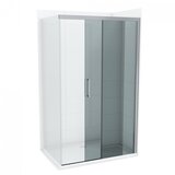Copen stakleni paravan alpha 120 x 200 cm, tamno staklo 8 mm, soft close, hromirani ram | Eponuda.com