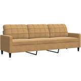 vidaXL kavč trosed rjav 210 cm žamet, (21256026) Cene