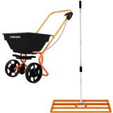 Rotacijski trosilnik in ravnalnik trate 100 cm - oranžen, (5000159861)