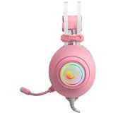  Slušalice sa mikrofonom gaming RAMPAGE RM-K1 PULSAR pink, USB, 7.1 Surround+Vibration, RGB, dugi fleksibilni mikrofon | Eponuda.ba