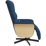  Masažni naslonjač od tkanine s osloncem za noge plavi | shoptok.hr