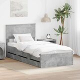  Okvir za krevet s ladicama Betonski sivi 90 x 200 cm - Beton siva 90 x 200 cm | shoptok.hr