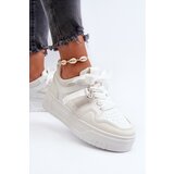 Boto Women's Platform Sneakers Made of White Synthetic Leather Moun | Shoptok.si