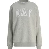 Gap Tall Sweater majica siva / siva melange / bijela