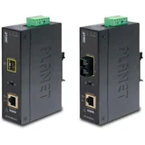 Planet Industrial 1G Open slot Optical SFP to 1GbE RJ45 802.3at PoE Media Converter (-40 to 75C)
