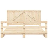  Okvir kreveta s uzglavljem 200 x 200 cm od masivne borovine | shoptok.hr