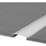 LOGOCLIC Prehodni profil 112 (Plemenito jeklo mat, 2,7 m x 30 mm x 3,5 mm, Vrsta montaže: Vijaki, Z vdolbino v sredini) | Shoptok.si