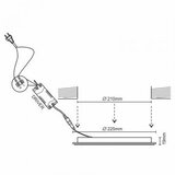  LED ugradno svetlo LED/18W/230V 4000K | Eponuda.com